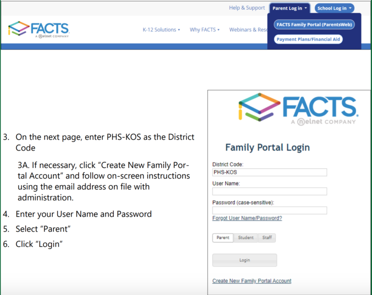 FACTS Family Portal FACTS Family Portal